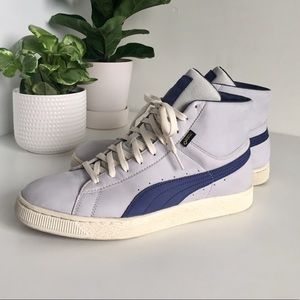 puma basket on feet